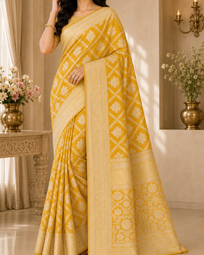 Banarasi Cotton Blend Saree