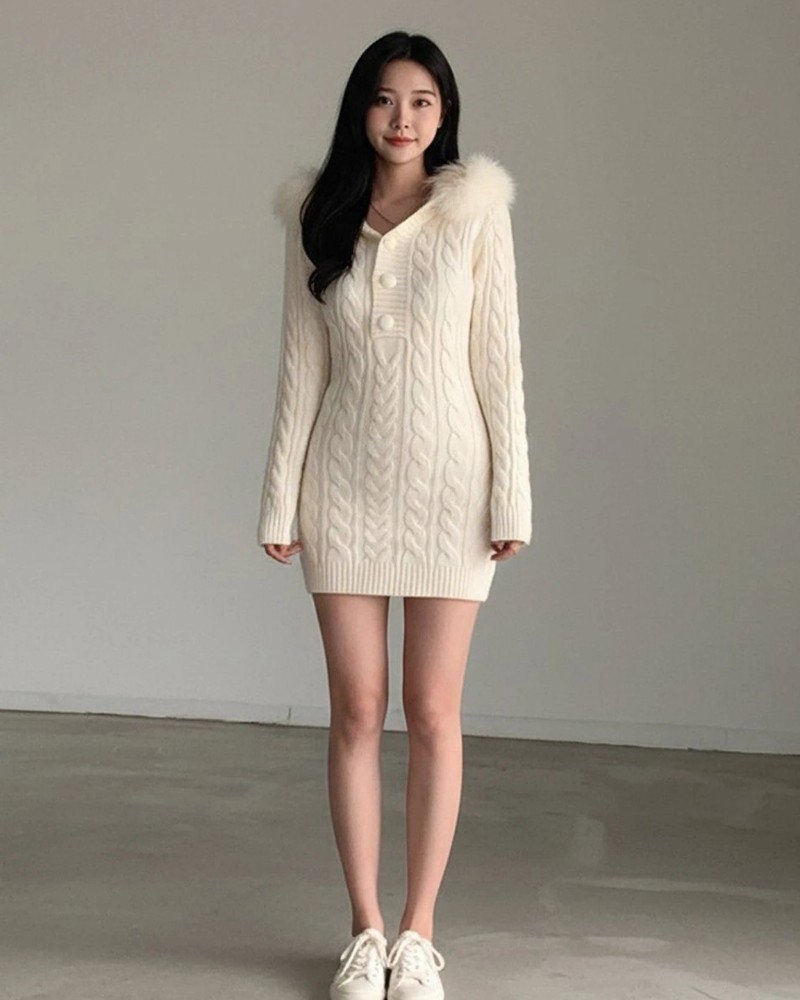 Bodycon White above Knee